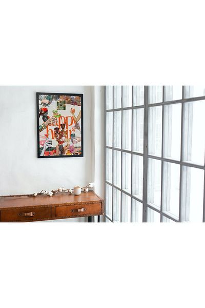 Arthopia Happy Happy Hour Pinterest Αφίσα με κορνίζα Υψηλής ποιότητας διακοσμητικό σχέδιο ζωγραφικής