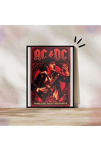 Arthopia AC/DC Black Ice Pinterest Πίνακας υψηλής ποιότητας σχεδίου με πλαίσιο αφίσας