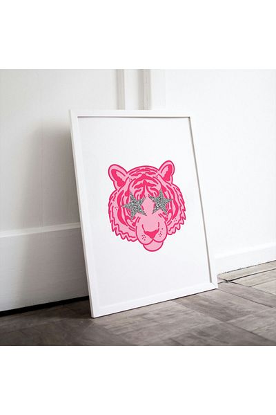 Arthopia Star Tiger Star Tiger Pinterest Αφίσα με κορνίζα Υψηλής ποιότητας διακοσμητικό σχέδιο ζωγραφικής