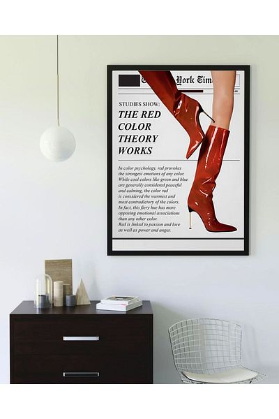 Arthopia Αφίσα ταινίας ταινίας The Red Color Theory Δώρο Pinterest Πίνακας καλλιτεχνικού σχεδιασμού με κορνίζα