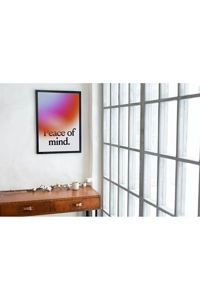 Arthopia Peace Of Mind Πολύχρωμο Pinterest Δώρο Αφίσα Πίνακας Καλλιτεχνικού Σχεδιασμού με κορνίζα