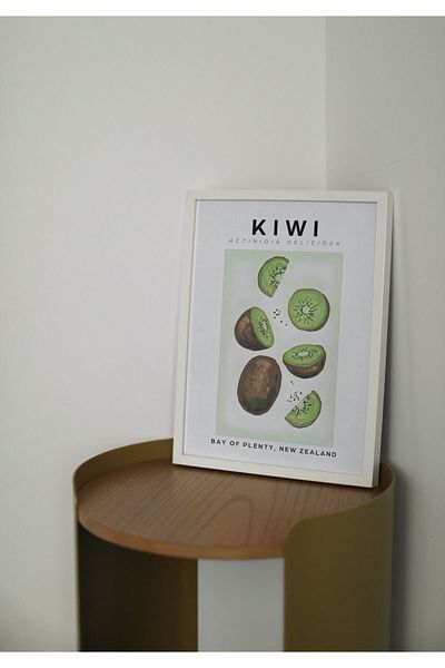 Arthopia Kiwi Kiwi Kitchen Products Πίνακας Σχεδίου Διακόσμησης με Πλαίσιο Αφίσας