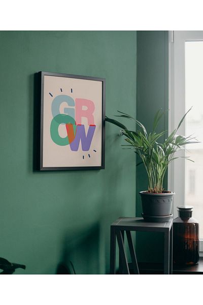 Arthopia Grow Pinterest Αφίσα με κορνίζα Υψηλής ποιότητας διακοσμητικό σχέδιο ζωγραφικής