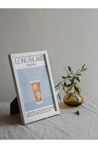 Arthopia Long Island Ice Tea Cocktail Alcohol Pinterest Πίνακας σχεδίασης διακόσμησης υψηλής ποιότητας με πλαίσιο αφίσας