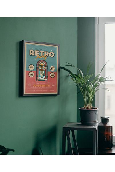 Arthopia Vintage Pinterest Retro Music Box Αφίσα με κορνίζα Υψηλής ποιότητας ζωγραφική σχεδίασης