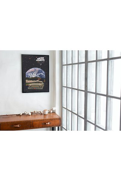 Arthopia Vintage διακόσμηση Arctic Monkeys Space Travel Αφίσα ζωγραφικής τοίχου με κορνίζα υψηλής ποιότητας