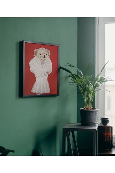 Arthopia Lady Bear Teddy Bear Pinterest Πίνακας καλλιτεχνικού σχεδιασμού με κορνίζα