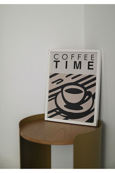 Arthopia Αφίσα σχεδίου με πλαίσιο για την κουζίνα Coffee Time