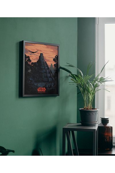 Arthopia Διακόσμηση ταινίας Star Wars με κορνίζα με σχέδιο αφίσας