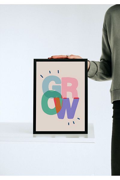Arthopia Grow Pinterest Αφίσα με κορνίζα Υψηλής ποιότητας διακοσμητικό σχέδιο ζωγραφικής