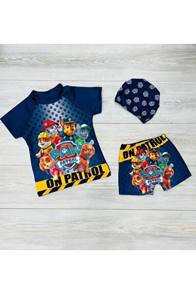 RONYPONY Erkek Çocuk 3 Parça Boneli Mayo Takım