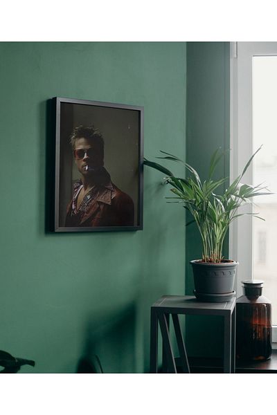 Arthopia Vintage Pinterest Fight Club Tyler Durden Αφίσα με κορνίζα Υψηλής ποιότητας ζωγραφική σχεδίου