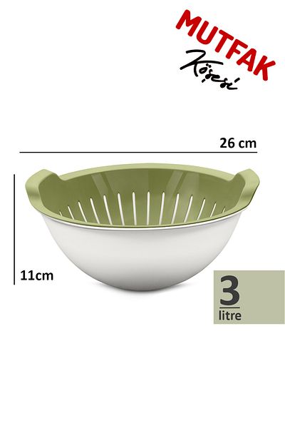 Mutfak Köşesi Handy Bowl Strainer Set 3 Lt - Kitchen Dowry Set
