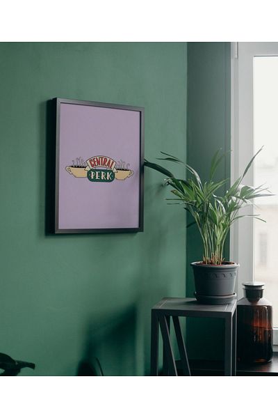 Arthopia Central Perk Friends Pinterest Αφίσα με κορνίζα Υψηλής ποιότητας διακοσμητικό σχέδιο ζωγραφικής