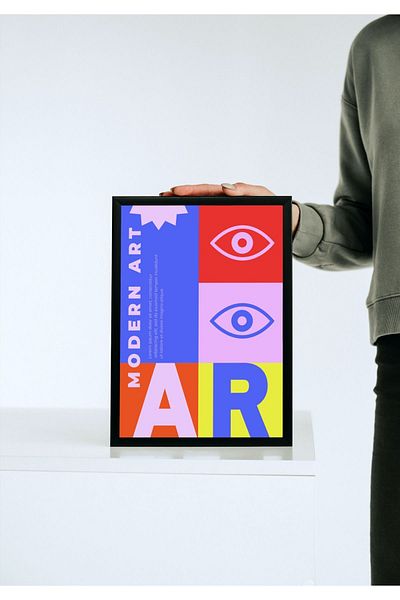 Arthopia Modern Art 2 PopArt Pinterest Αφίσα με κορνίζα Υψηλής ποιότητας διακοσμητικό σχέδιο ζωγραφικής