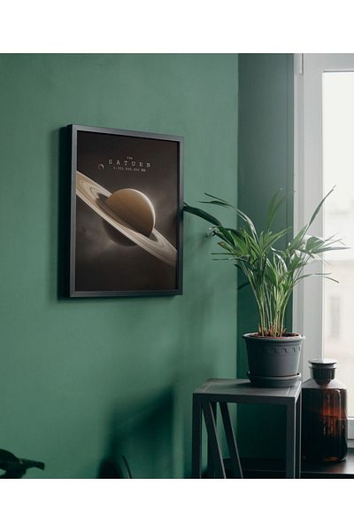 Arthopia The Saturn Planets Space Pinterest Αφίσα με κορνίζα Υψηλής ποιότητας διακοσμητικό σχέδιο ζωγραφικής