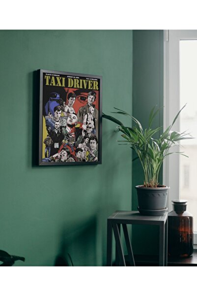 Arthopia Taxi Driver Poster Çerçeveli Hediyelik Dekorasyon Tasarım Tablo
