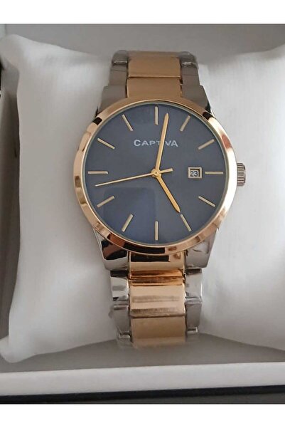 captiva Saatkolik Captiva Sarı Beyaz Lacivert Kadran Erkek Kol Saati