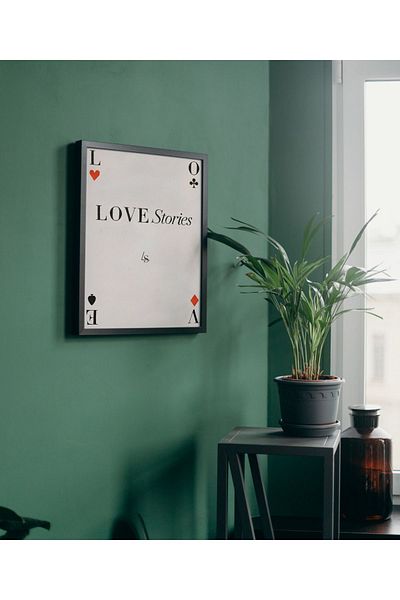 Arthopia Love Stories Αγοράστε το δώρο του Αγίου Βαλεντίνου Αφίσα με κορνίζα ζωγραφική καλλιτεχνική σχεδίαση