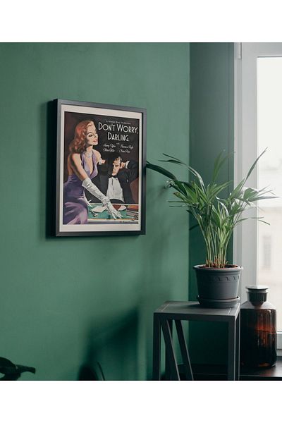 Arthopia Μην ανησυχείτε Darling 90's Movie Pinterest Πίνακας σχεδίασης διακόσμησης υψηλής ποιότητας με πλαίσιο αφίσας