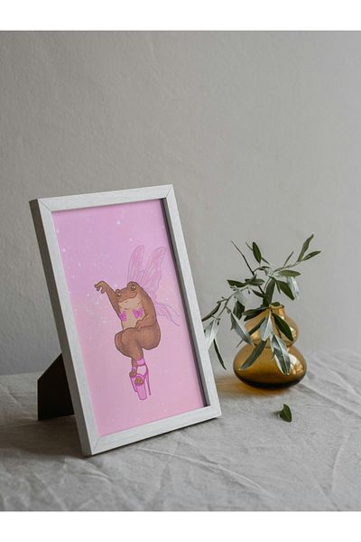 Arthopia Little Princess Frog Princess Frog Pinterest Πλαίσιο αφίσας Υψηλής ποιότητας διακοσμητικό σχέδιο ζωγραφικής