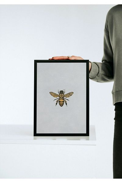 Arthopia Bee Bee Animal Artistic Pinterest Αφίσα με κορνίζα Υψηλής ποιότητας διακοσμητικό σχέδιο ζωγραφικής