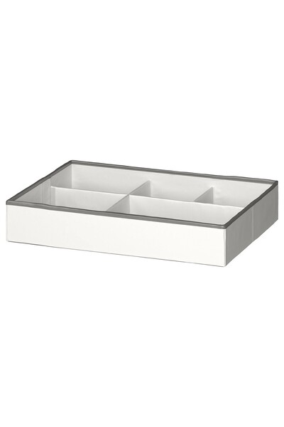 IKEA Büyük Boy Bölmeli Çekmece Içi Düzenleyici 50x35x9 Cm Polyester Beyaz