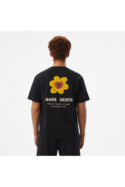 Anta Skate Culture Unisex Black T-Shirt