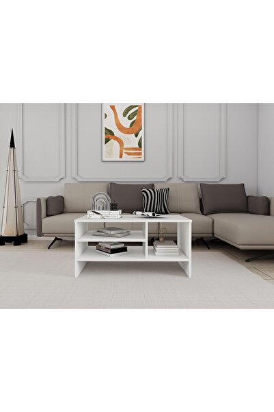 Masif Market Nemrut Orta Sehpa Beyaz Renk