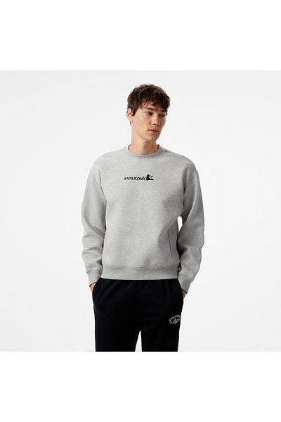 Anta Cny Good Luck Men's Gray Hoodie