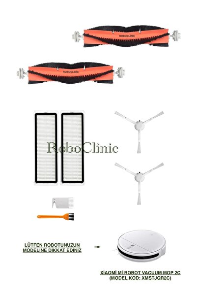 Roboclinic Perie compatibilă Xiaomi Mi Robot Vacuum Mop 2C (Cod model: XMSTJQR2C), filtru Hepa - 8 bucăți