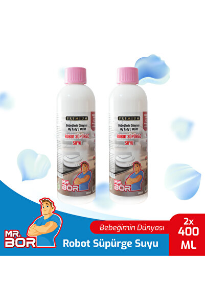 MR.BOR Robot Süpürge Suyu 400 Ml.X 2 Bebeğimin Dünyası Evcil Hayvan Dostu Hoş Kokulu Özel Formül
