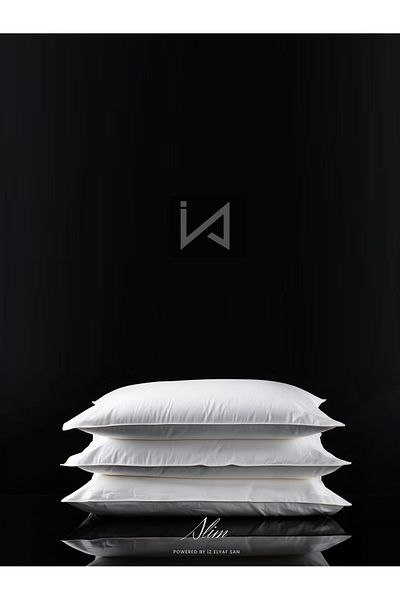 İz Concept İz Original 3 Pieces Slim Pillow Thin Form 100% HCS Silicone Filling Ultra Soft 600Gr