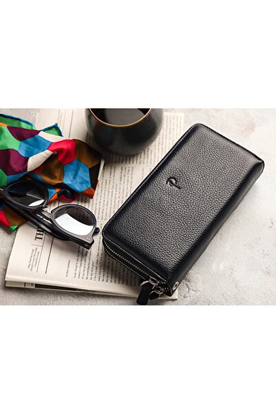 Home Hakiki deri kadın cüzdan büyük boy Fermuarlı bozuk paralı bileklik askılı