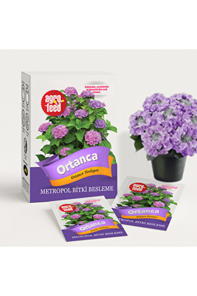 Agrofeed Ortanca Için Özel Saksı Gübresi, Bitki Besini - 10'lu Paket