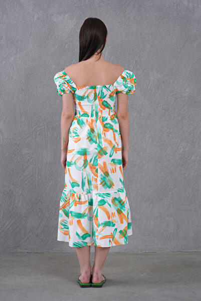 lovebox Καλοκαιρινό φόρεμα παραλίας 5525 με κοντό μανίκι από ύφασμα ποπλίνα νέας σεζόν