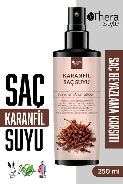 Thera Style Hair Whitening Slow Down, Nourishing Carnation Hair Water 250 ml