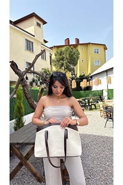 REVENKO Кафява чанта през рамо Marlove Canvas