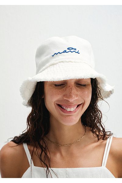 Mavi Embroidered White Bucket Hat 1913102-620