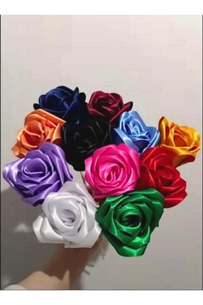 yörük tuhafiye 4 cm Fuchsia Pink Satin Ribbon 10 Meters One Ball,Satin,Seten,,Kurdale Flower Rose Bouquet Ribbon