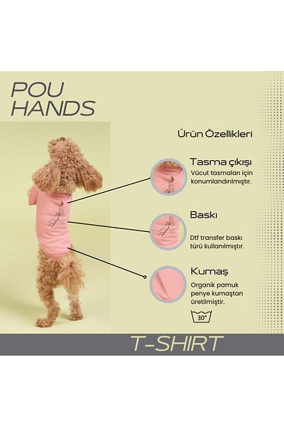 salya store 100% Organic Cotton Fabric Dog Clothing, Hands