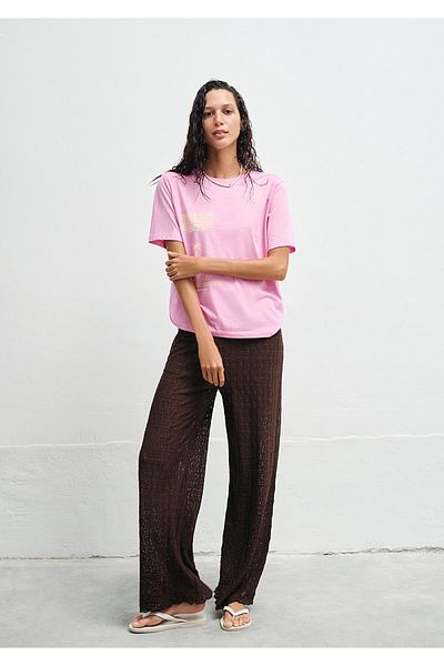 Mavi Τυπωμένο ροζ T-Shirt Regular Fit 1613174 -70972