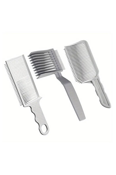 MİNGODAN 3 Parça Profesyonel Yüksek Kaliteli Erkek Saç Kesme Tarağı Set Prati...