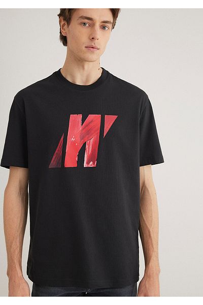 Mavi Μαύρο ανδρικό T-Shirt M 0612749 -71379