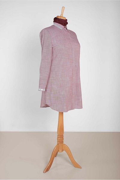 Alvina Sequin Detailed Hidden Button Tunic 2886 - Cuff and Collar