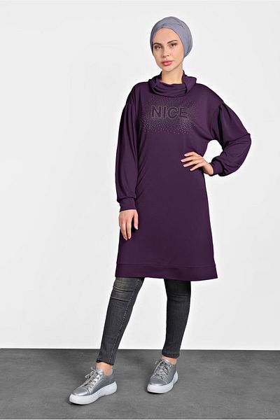 Alvina Stone Printed Ankle Tunic 40389