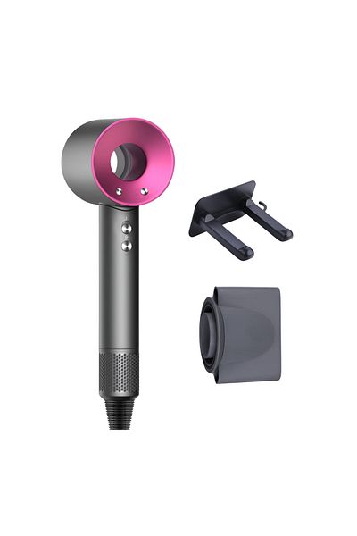 ONSG Premium Hair Dryer, Fast Drying Anti-frizz With Negative Ions, Ceramic Technology, Black With Purple