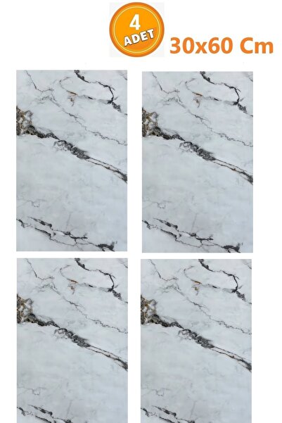 Bien Home Mermer 30x60CM Görünümlü PVC Kendinden Yapışkanlı Duvar Paneli ** 4...