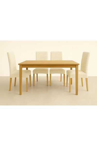 Özlü Home Κάλυμμα καρέκλας Calico Twisted, Ελαστικό εύκαμπτο κάλυμμα καρέκλας 1 τεμάχιο κρεμ χρώμα