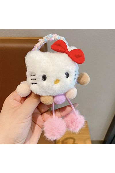 SANRIO Kt Hello Kitty Elastic Hair Bands Cute Anime Cartoon Fashion Kuromi Girls Hair Accessories O